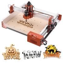 VEVOR CNC Router Machine, 100W Spindle, 3-Axis Wood Engraving Milling Machine, with 400 x 400 x 95 mm Working Area, Linear Rail 40 x 40 x 9.5 cm
