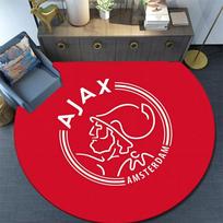 AFC Ajax,Round Area Rug,Carpet Rug for Living Room Bedroom Sofa Playroom Decor,Non-slip Floor Mat 100cmx100cm