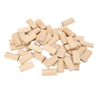 50 Pcs Wood Dowel 10x50mm Solid Beech Wood Tenon Insertion Block for Woodworking Furniture Splicing