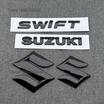 ABS juodos priekinės grotelės, galinės bagažinės emblemos lipdukai SUZUKI SWIFT 3D automobiliui, logotipas, ženklelis, vandeniui atsparūs, automobilio stiliaus priedai