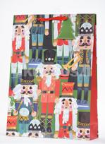 Kalėdinis dovanų maišelis „Christmas Nutcracker“, įvairių spalvų, 32,4 cm