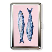 New Metal Vintage Card Case Compact Portable Metal Case Flip Open Vintage Printed Card Holder Pocket Carry