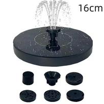 Mini Solar Water Fountain Solar-Powered For Pool Pond Waterfall Outdoor Garden Decoration Bird Bath Supplies 16cm