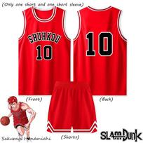 Slam Dunk Cosplay Kostiumas Sakuragi Hanamichi, Rukawa Kaede, S-xxxl Sakuragi Hanamichi,Aldult M red