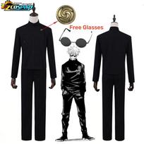Geto Suguru Cosplay Anime Jujutsu Kaisen Cosplay Suaugusiųjų Vyriški Marškiniai Kelnės Perukas Vidurinė Mokykla Helovino Uniforma Pilnas Komplektas L black