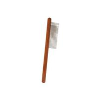 Solid Wood Pet Combs, Dog Grooming Combs, Wooden Needle Combs, Air Cushion Steel Needle Combs, Cat Hair Removal Combs, Cleaning Supplies Wide teeth: 20cm gray
