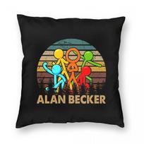 Alan Animacija Becker Vaikams Kvadratinė Pagalvės Užvalkalas Pagalvės Dangalas Pagalvėlė Mesti Pagalvę Namams Miegamajam Automobiliui 12x12Inch brown