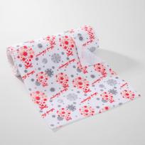 Ring green microfiber printed hand-torn rag multi-functional kitchen table washing cloth water-absorbing thickened lazy rag 25 * 25 (20 pieces/roll) white