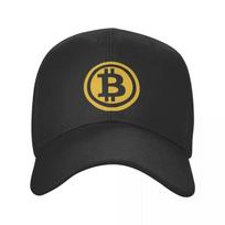 Punk Bitcoin Satoshi Crypto Logo Beisbolo kepuraitė Unisex Women Kvėpuojanti kriptovaliuta tėčio kepurė nuo saulės Snapback kepurės Trucker kepurės Adjustable Cap yellow