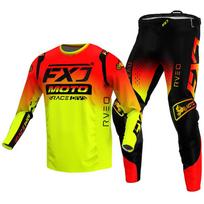 motokroso pavarų komplektas vaikams 4 5 6 7 8 9 10 11 12 13 metų Jaunimas vaikas Motociklas berniukas Mergaitė Jersey Pant Kits lenktyninis kostiumas Visureigis Enduro MX MTB XL-26 yellow