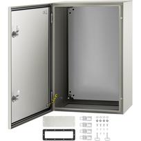 VEVOR NEMA Steel Enclosure, 60x40x25 cm NEMA 4X Steel Electrical Box, IP66 Waterproof & Dustproof, Outdoor/Indoor Electrical Junction Box