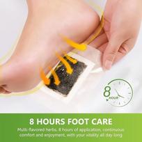Detox Foot Patch, Ginger and Salt, 20 Pads, Pack of 2 brown