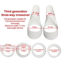 New 1 Pair Car Audio Speaker A-Pillar Tweeter Holder Gasket For 3/3.5inch 3.8/4inch Speaker Plastic Gasket.Good product A2 white