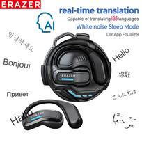 ERAZER X8 AI vertėjo ausinės Žaidimų Bluetooth 5.4 Belaidės ausinės Mažos delsos HD skambučiams su mikrofonu Atsparios vandeniui AI BLACK China Mainland