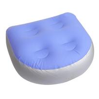 Booster Seat Inflatable Cushion Chair Backrest with Suction Cups Spa Inflatable Cushion Inflatable Pad for Adults Kids mėlyna