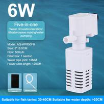 Aquarium Filter Pump Fish Tank Submersible Silent Air Oxygen Aerator Water Change Pump Aquarium Air Pump Wave Maker 220V 6w