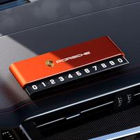 Automobilio telefono numerio kortelė Laikino parkavimo kortelė Lentelė Telefono numeris Parkuoti Porsche 911 Cayenne 918 Pajun 718 Panamera Macan