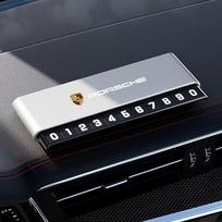 Automobilio telefono numerio kortelė Laikino parkavimo kortelė Lentelė Telefono numeris Parkuoti Porsche 911 Cayenne 918 Pajun 718 Panamera Macan