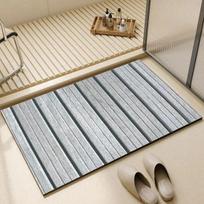 Wood Grain Diatom Mud Water-Absorbing Anti-Slip Bathroom Mat - Durable, Easy to Clean 50*80CM