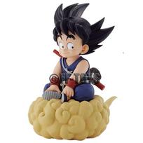 Anime Dragon Ball Son Goku su debesiu figūrėlė Vaikas Goku veiksmo figūrėlė 15cm PVC statula Kolekcinis modelis Žaislai Dovanos No box black