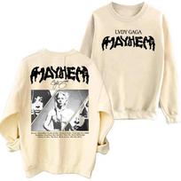 Lady Gaga Mayhem  Sweatshirt Oversized Haraj S chaki