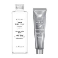 Drėkinamasis rinkinys: tonikas „Aqua Oasis Toner“ ir kremas „Aqua Squalane Moisturizing Cream“, S. Nature, 2 vnt.