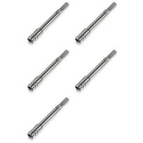 BAAJ-5X Bit Driver Extender Add-On Accessory For Multi-Tools,1/4INCH Hex Bits Adapter For Leatherman, Surge, Wave Plus sidabro pilka spalva