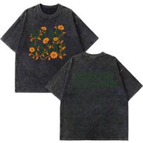 Noah Kahan The Great Divide Tour 2026 Graphics Vintage Washed T-shirt Men Women Fashion T-shirts Loose Cotton Vintage T-shirts 3XL black