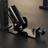 Landmine Attachment Pivoting Gym Equipment Adjustable for Angled Training gray