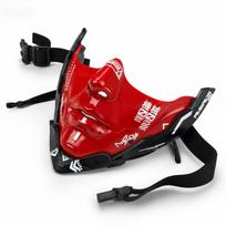 Cyberpunk Half Face Mask With Mechanical Style For Halloween Costume Cosplay Party Red Machine red