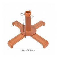 Christmas Tree Stand Wood-Grain Folding Sturdy for Home