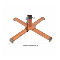Christmas Tree Stand Wood-Grain Folding Sturdy for Home