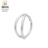 G23 Titano Nosies Žiedas Clicker Ausies Cartilage Tragus Helix Daith Apvalūs Auskarai Žiedai CZ 16G Vyriškas Segmentas Kūno Pradūrimas Papuošalai 16G 1.2X10mm