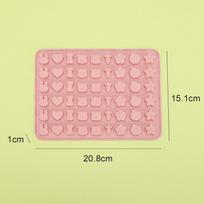 Šokoladinių saldainių forma Sugarcraft Pyragų kepimo dekoravimas Dervos menas Lašintuvas Tinklelis Fondantas Gyvūnas Fondantas Silikoninė forma 20.8x15.1x1cm beige