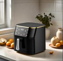 8L Smart Multifunctional Air Fryer, 110V Electric French Fry Machine gray