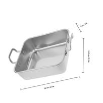 Stainless Steel Square Pan 20X20Cm Baking Tray For Cake Bread Mousse Tiramisu Non-Stick Rectangle Bakeware Kitchen Snack sidabras