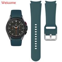 Dirželis Samsung Galaxy Watch 7/6/5/4 44mm 40mm 5 Pro 45mm Silikoninė apyrankė Samsung Watch 4/6 Classic 46mm 42mm 47mm 43mm Galaxy 5 -5 Pro black