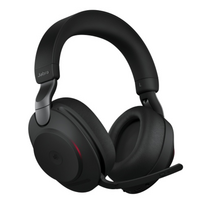 Jabra Evolve2 85 MS Stereo Laidinės/Belaidės ausinės, Bluetooth, USB-A, Charging Stand, Juoda | 28599-999-989