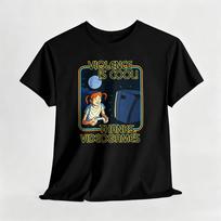 Violence Is Cool Thanks Videogames Retro Gaming T Shirt Vintage Gamer Graphic Short Sleeve Tee Unisex Casual Video Game Fan Tops XL black