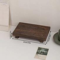 Solid Wood Walnut Decorative Tray | Rectangular Stand for Home Display See Image for Size