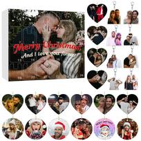 Taylor Swift Themed Advent Calendar Acrylic Pendant Collectible Gift Fans Holiday Decor 26x18x3 cm gray