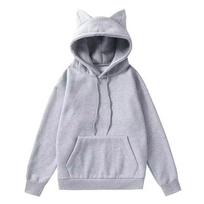Unisex Katės Ausų Dizaino Vilnos Gobtuvėlis - Europos Dydis, 2023 2XL gray