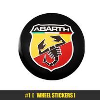 4 vnt. Automobilio ratų lipdukai 56 mm Automobilio centrinio rato dangtelio lipdukas FIAT Abarth 500 Tipo FR Panda Argo Freemont Viaggio Bravo Punto Doblo