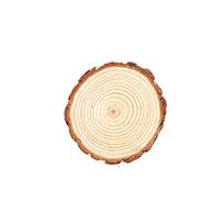 Bark Wood Board Round Wooden Slices DIY Wooden Drawing Board Unfinished Wood Natural Round Pine 2pcs 7-8cm beige