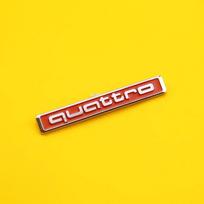 For  Audi Trunk Sticker Car Quattro Logo A5 B7 Q7 A3 A4 B8 A6 TT 80 R8 A8 A7 Q5 Q3 C7 S3 A1 B5 Q2 Trunk Emblem Decal Accessories