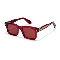 2026 Nauji JMM akinių rėmeliai, turkio spalvos, dideli kvadratiniai rėmeliai, rankų darbo, prabangūs, madingi, unisex akiniai nuo saulės Wine red frame, red lense brown