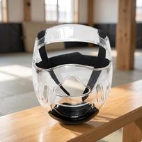 Face Guard Padded Head Protector with Easy to Remove black