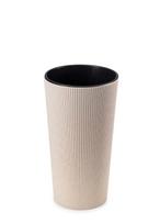 Urbanika Eco Wood Flowerpot White H36