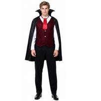 Helovino suaugusiųjų vampyro kostiumo rinkinys Cosplay apranga Šventės vaidmenų žaidimas Gotikinio kilmingojo demono kunigaikščio tema M Recommended 175-185cm black