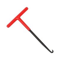 Motorcycle Exhaust Spring Puller Remover Tool Nonslip Handle T Shaped Spring Install Removal Tool for Scooter A red